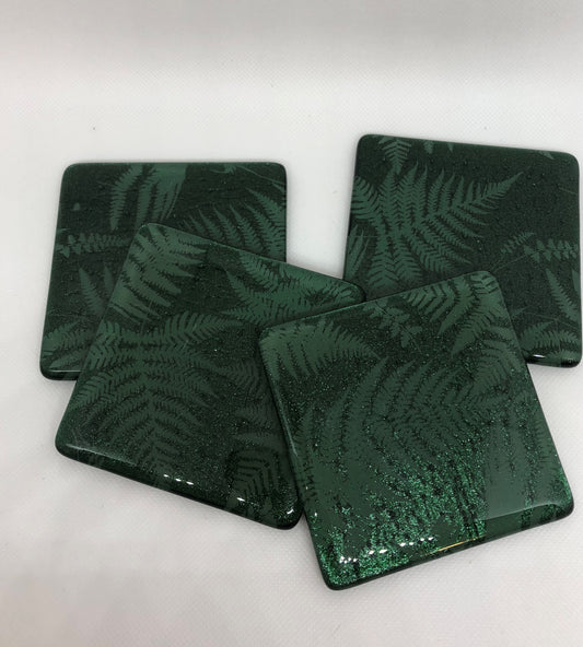 Green Fern Coasters