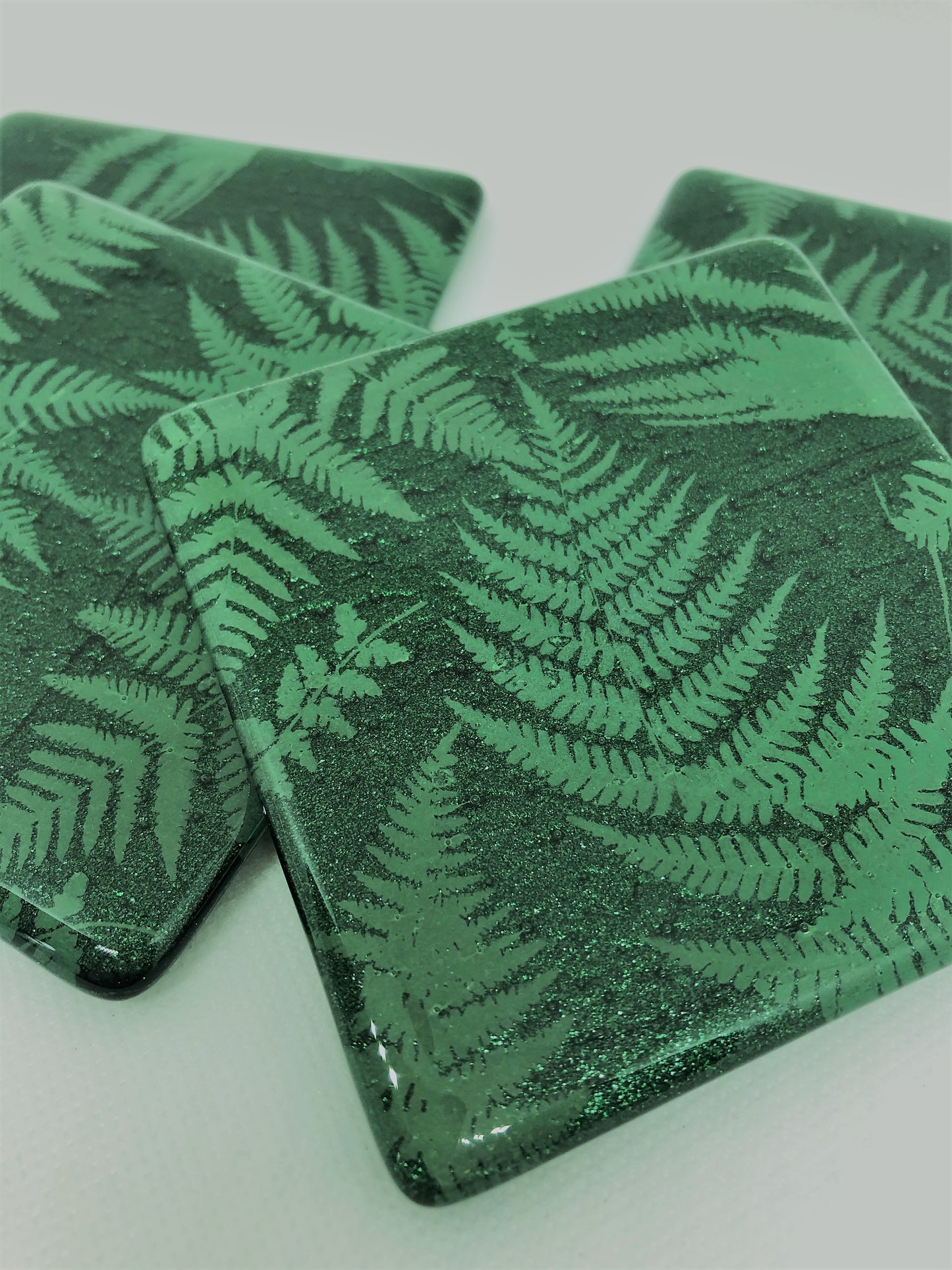Green Fern Coasters